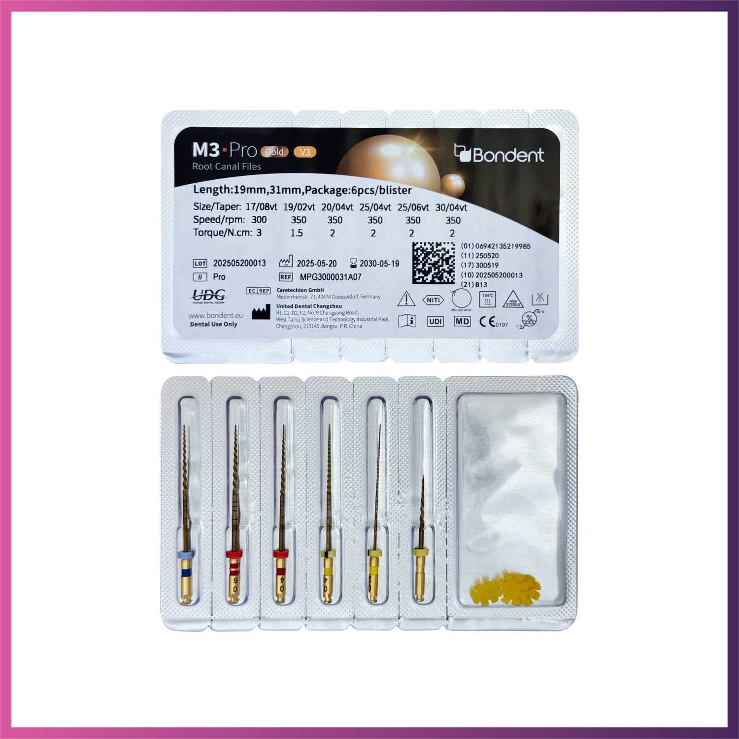 M3-Pro Gold™ Assortment - Rotary Files
