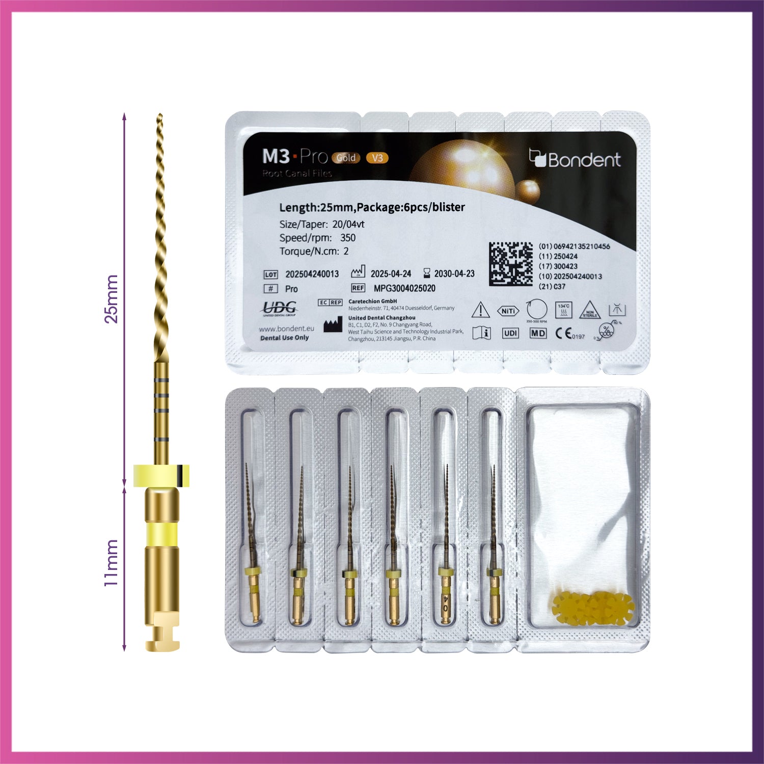 M3-Pro Gold™ - Rotary Files
