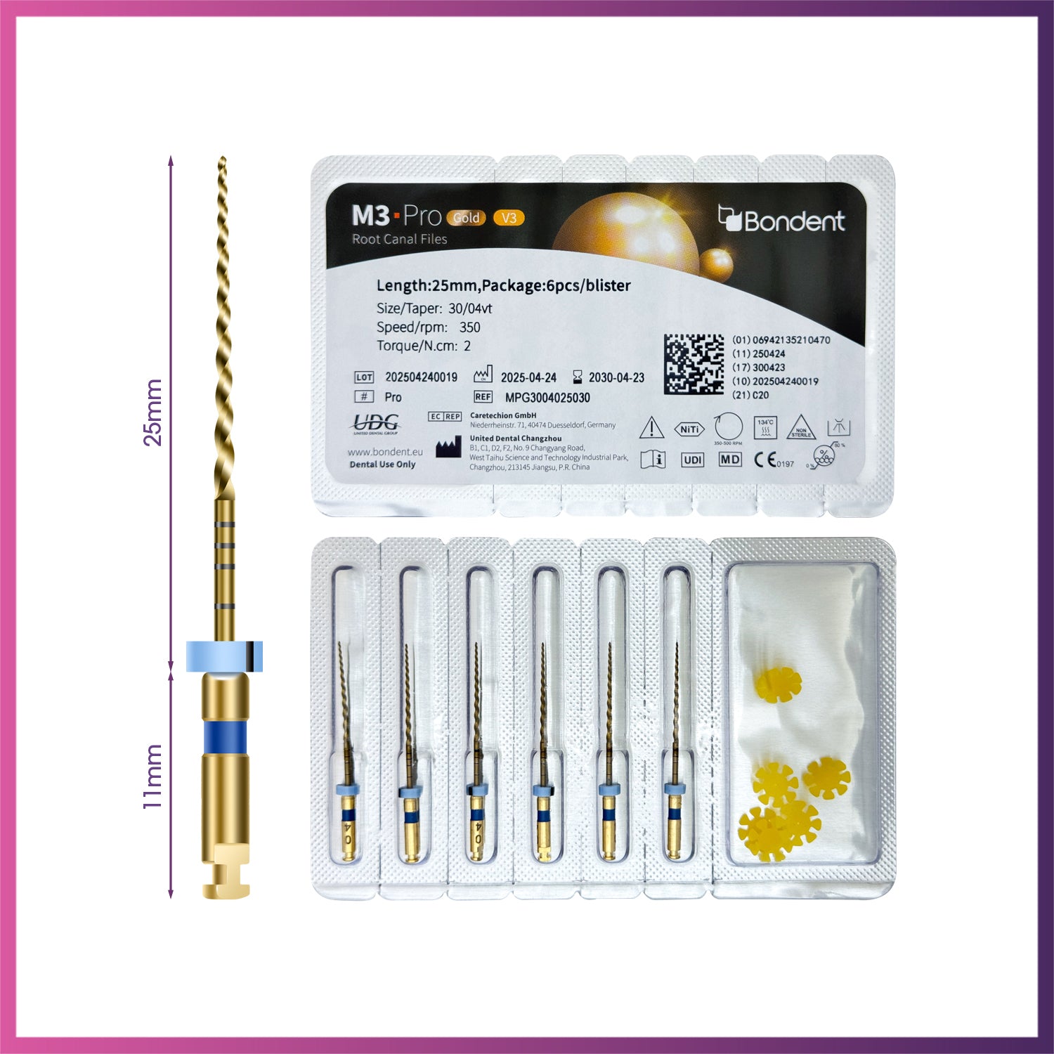 M3-Pro Gold™ - Rotary Files