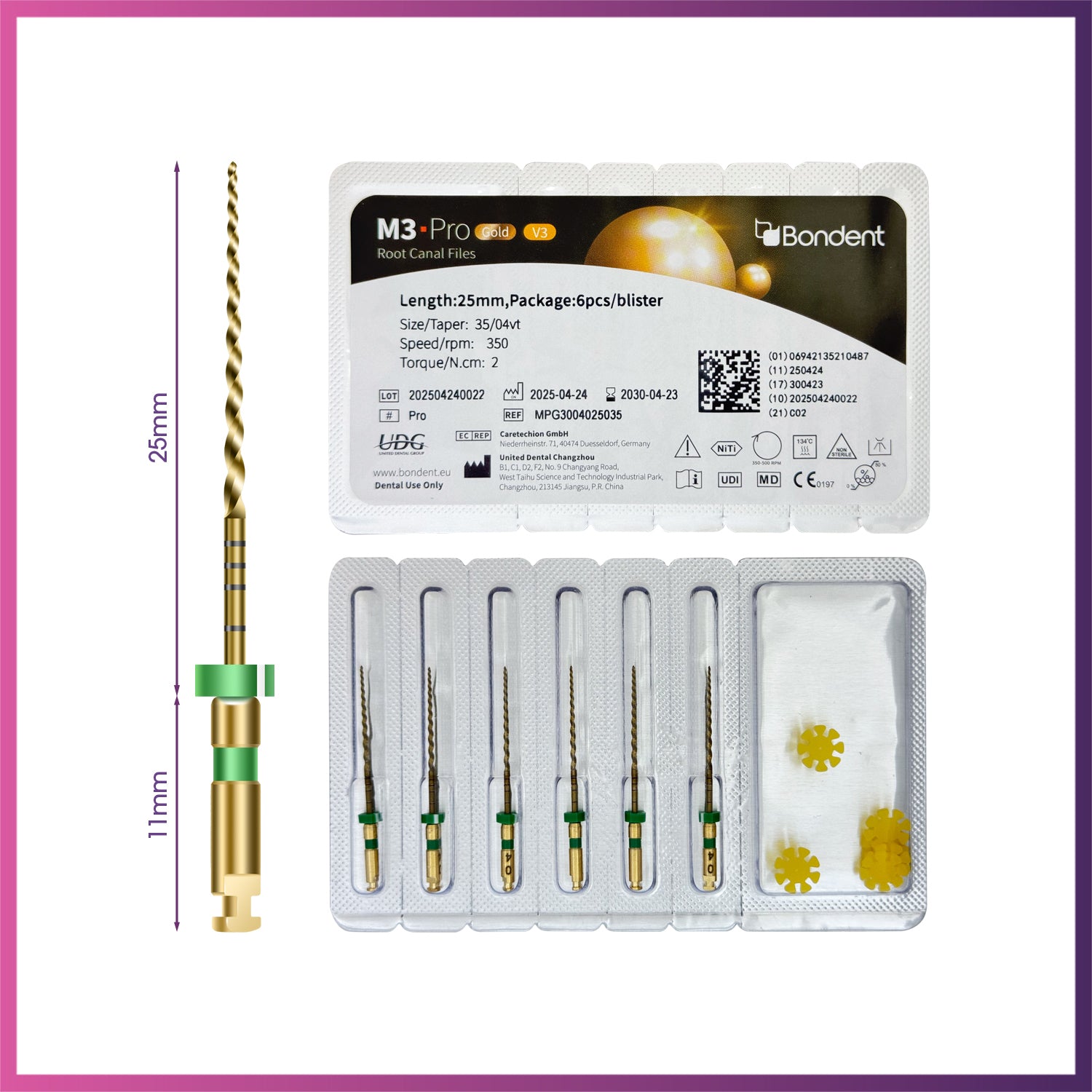 M3-Pro Gold™ - Rotary Files