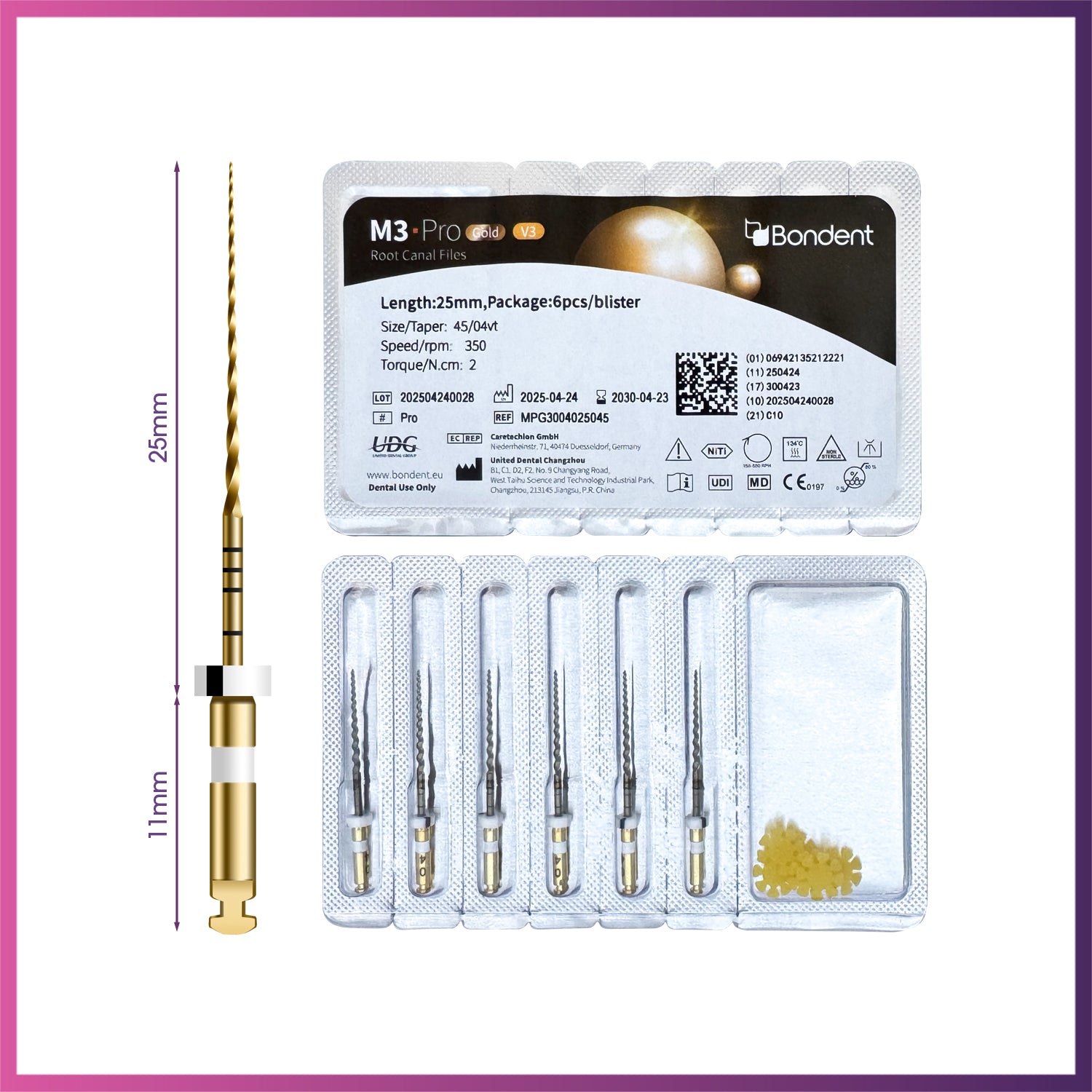 M3-Pro Gold™ - Rotary Files