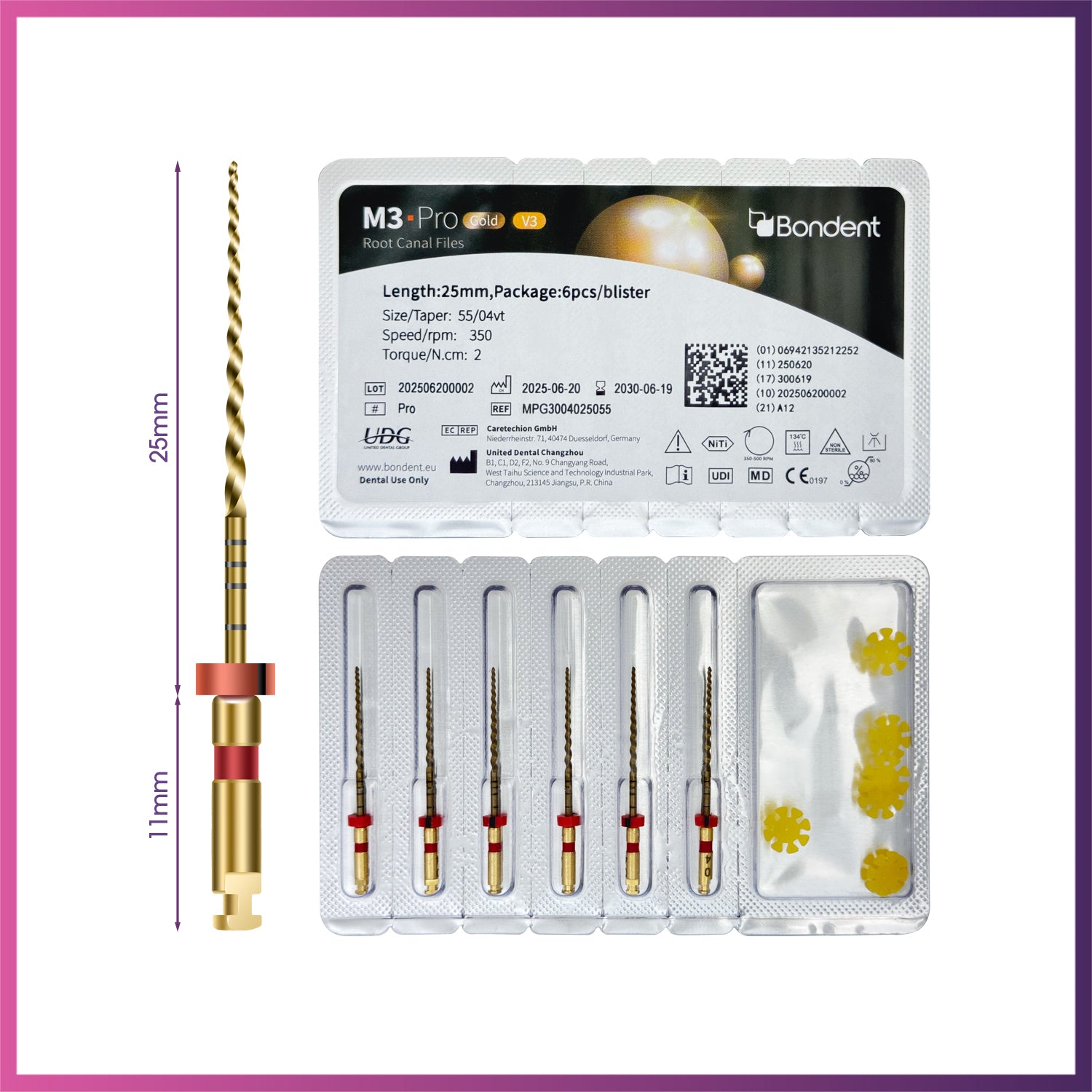 M3-Pro Gold™ - Rotary Files