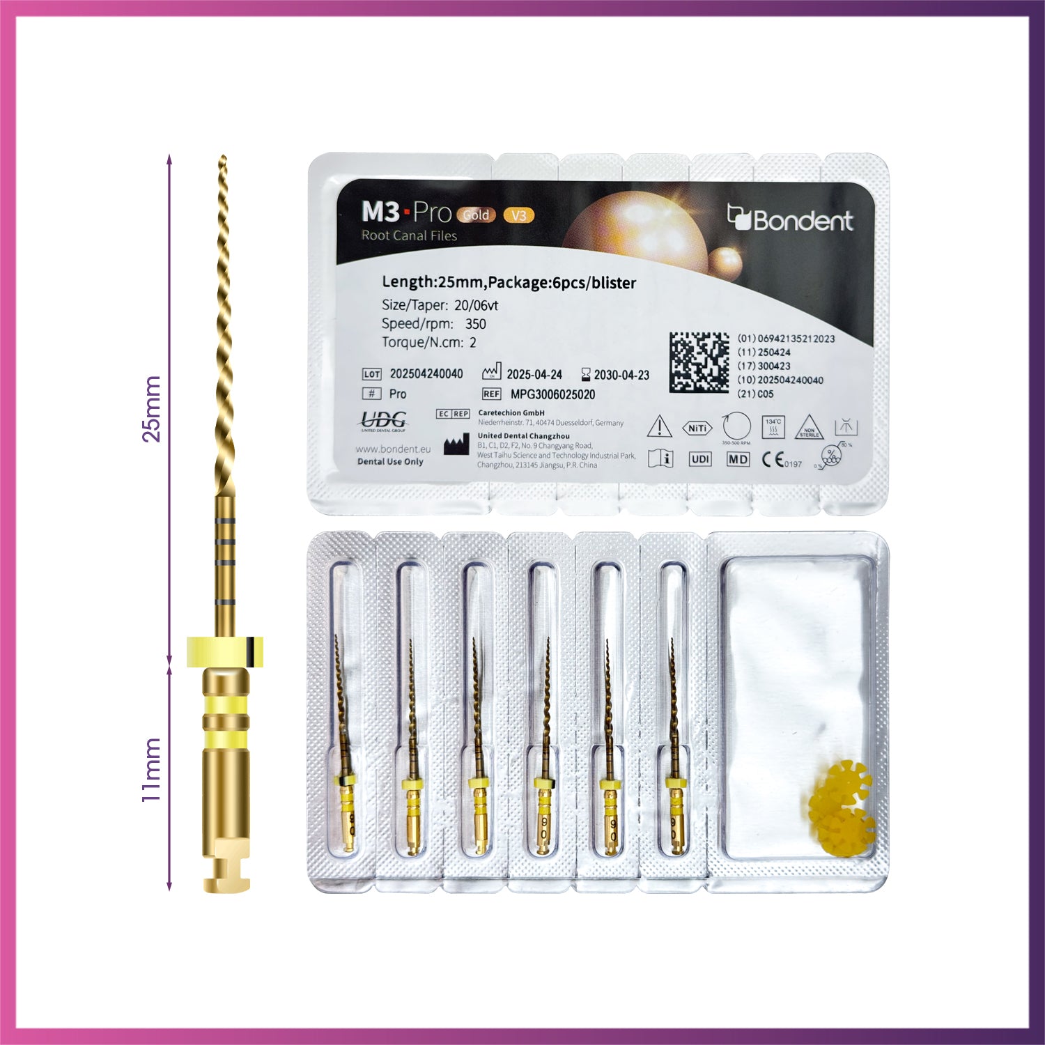 M3-Pro Gold™ - Rotary Files