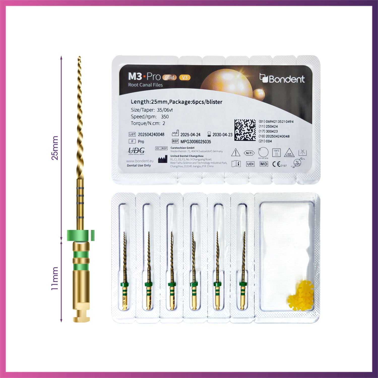 M3-Pro Gold™ - Rotary Files