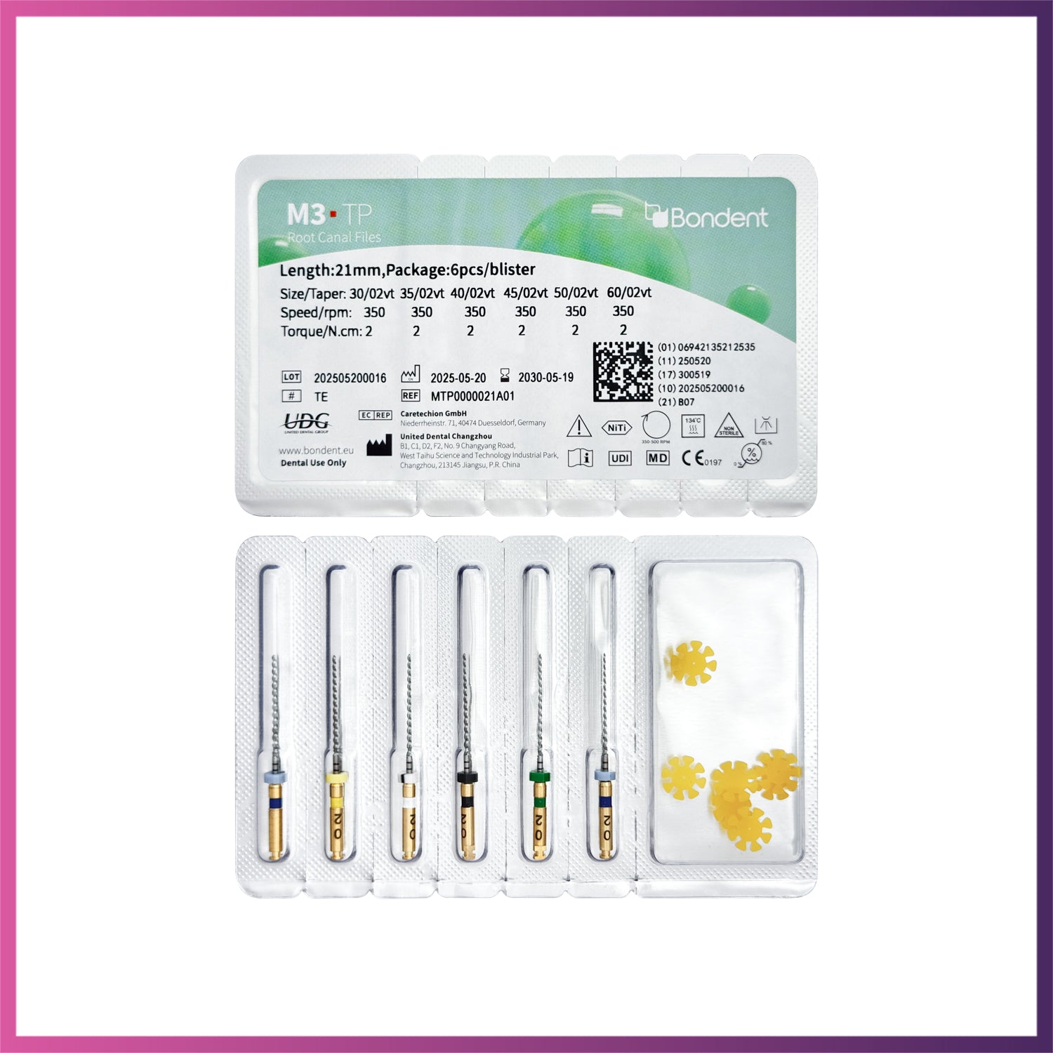 M3-TP™ - Apical Enlargement Rotary Files