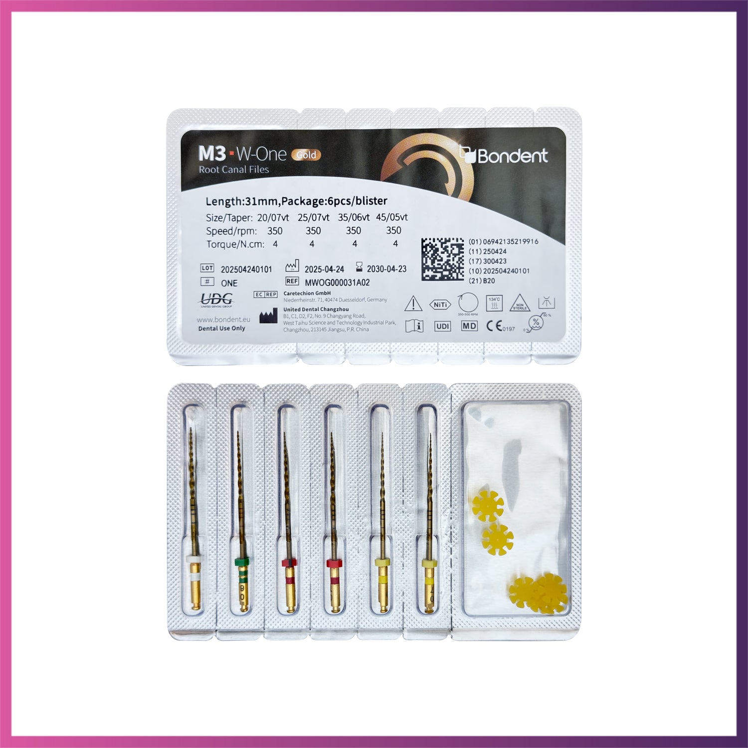 M3-W-One Gold™ Reciprocating Files