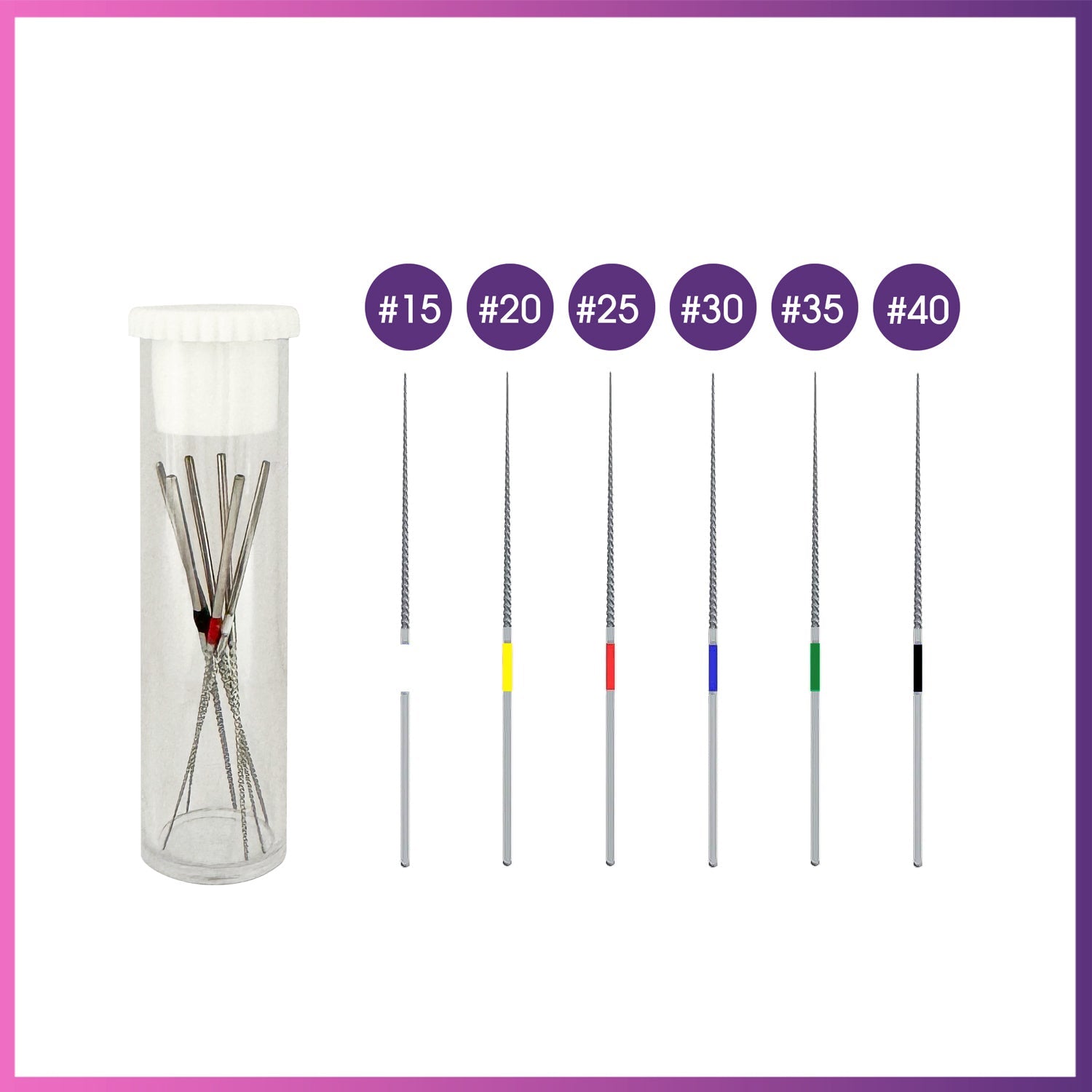 Woodpecker / DTE NiTi Endodontics K-Files Assorted