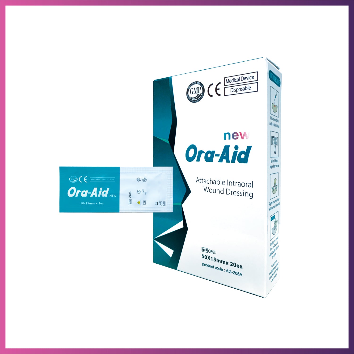 Ora-Aid - Attachable Intraoral Wound Dressing