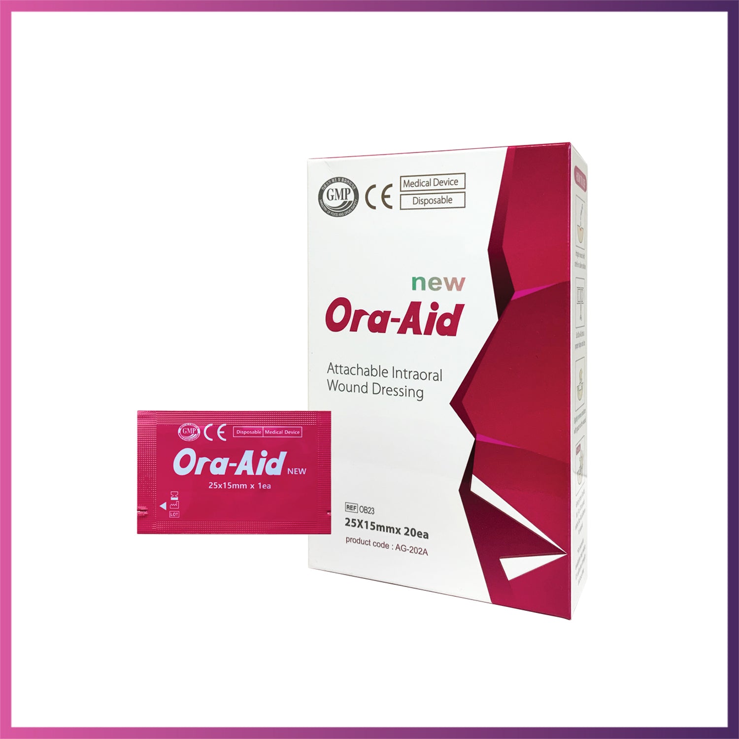 Pansement intrabuccal amovible (Ora-Aid)