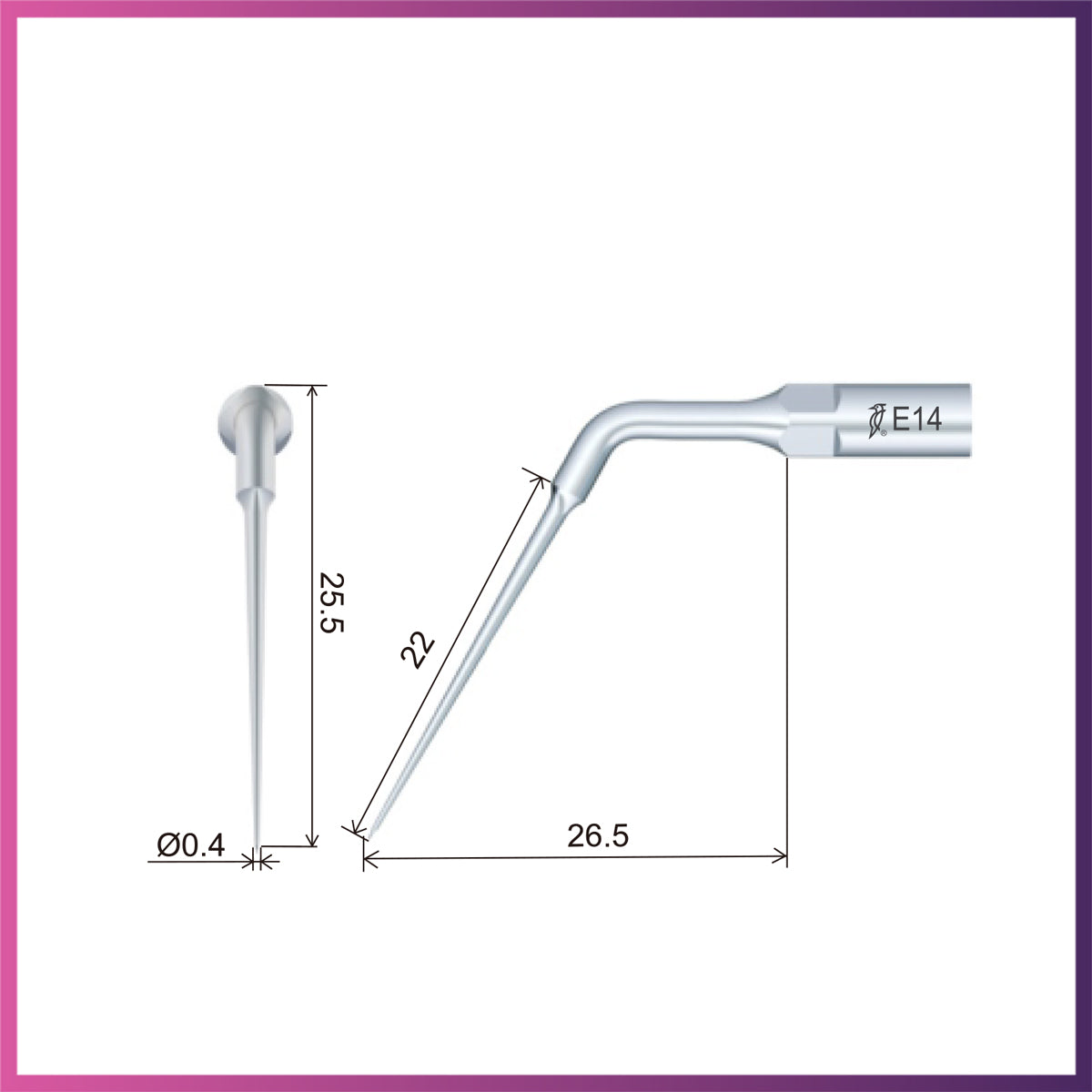 Woodpecker Endodontics Tip - E14