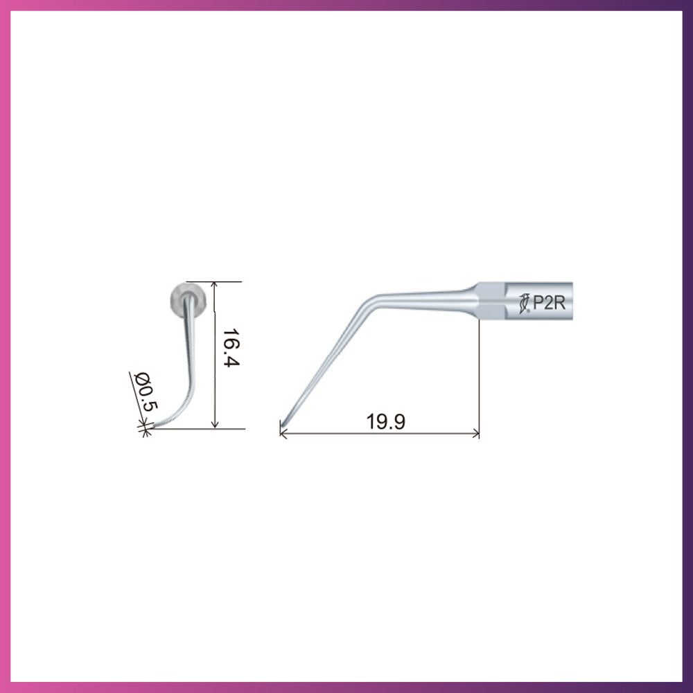 Punta periodontal Woodpecker/DTE - PD1 (paquete de 5)