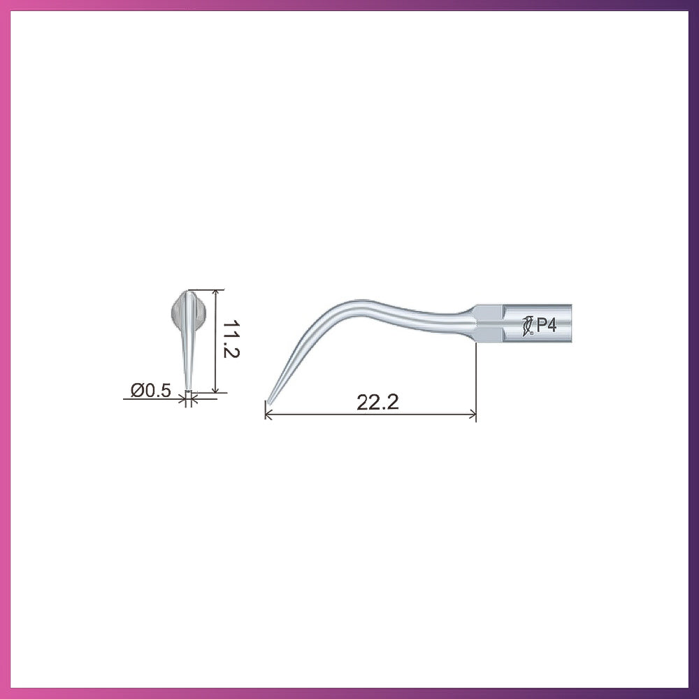 Punta periodontal Woodpecker/DTE - PD1 (paquete de 5)