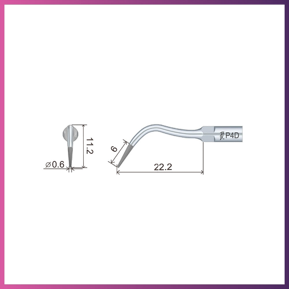 Punta periodontal Woodpecker/DTE - PD1 (paquete de 5)