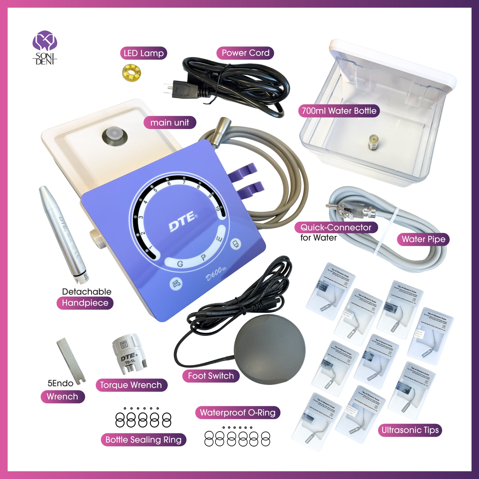 Woodpecker /  DTE Ultrasonic Scaler D600 -LED