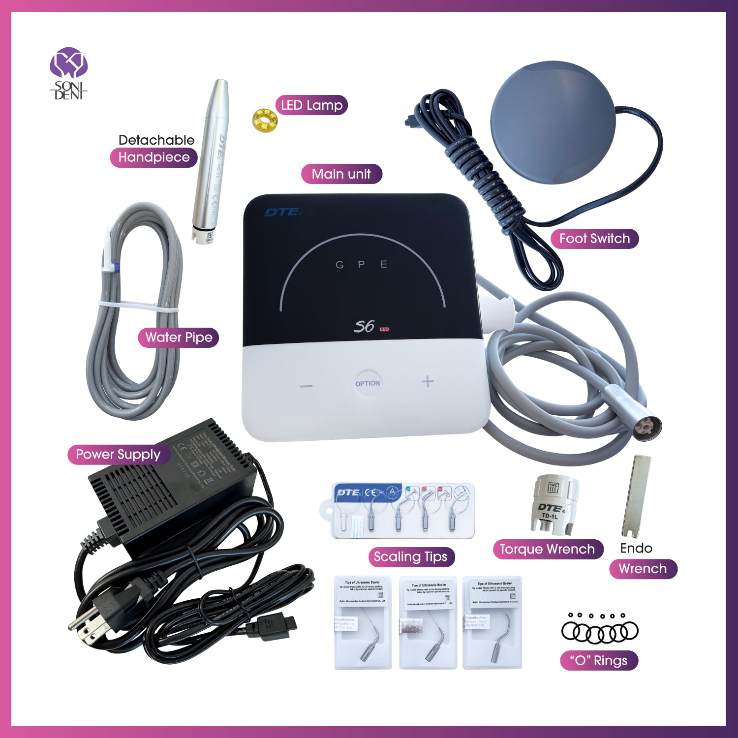 Woodpecker / DTE S6 LED Ultrasonic Scaler