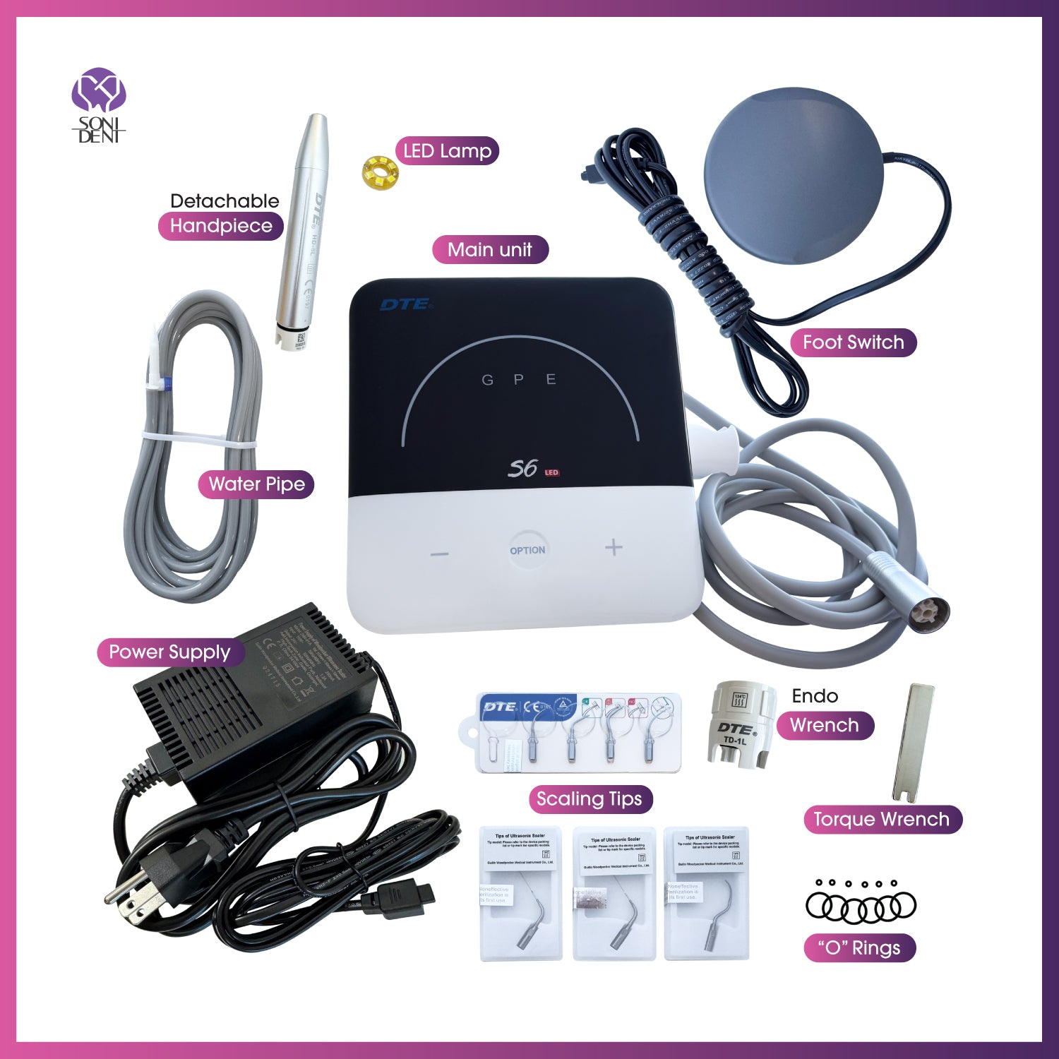 Woodpecker / DTE S6 LED Ultrasonic Scaler