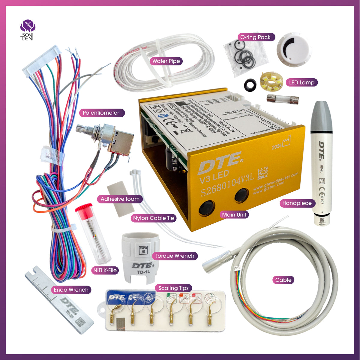 DTE V3-LED Ultrasonic Scaler (Built-in)