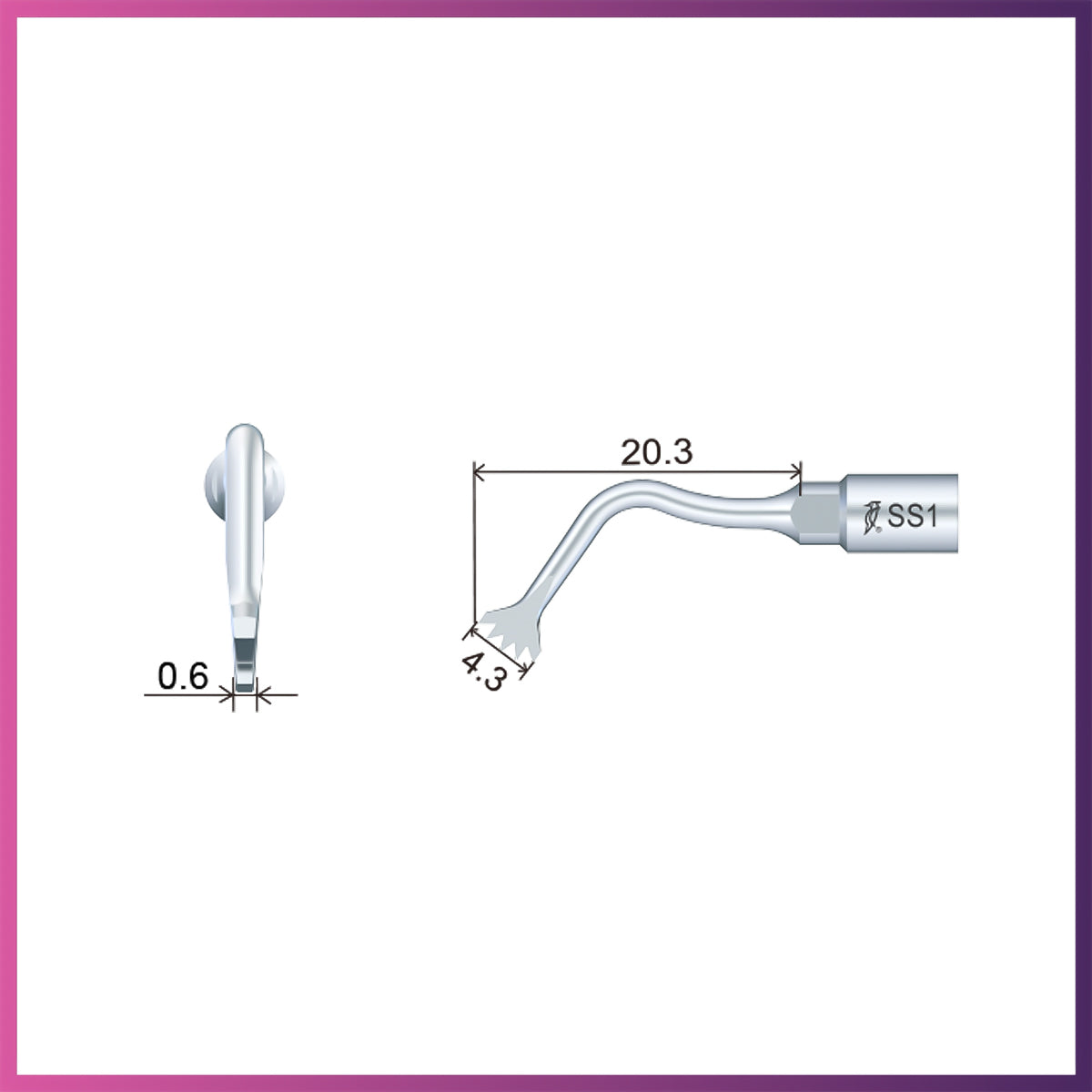 Woodpecker / DTE Surgery Tip - SS1