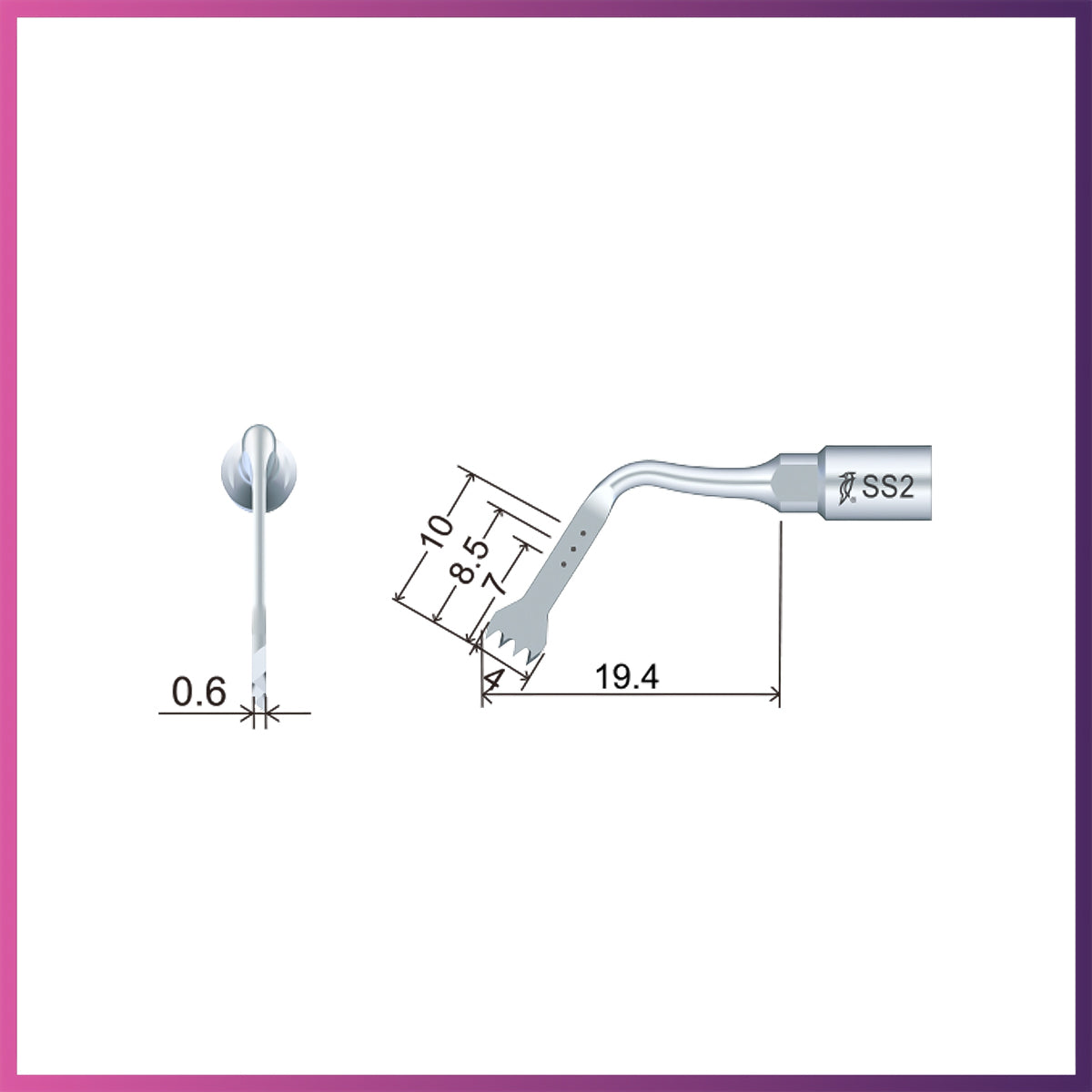 Woodpecker / DTE Surgery Tip - SS2