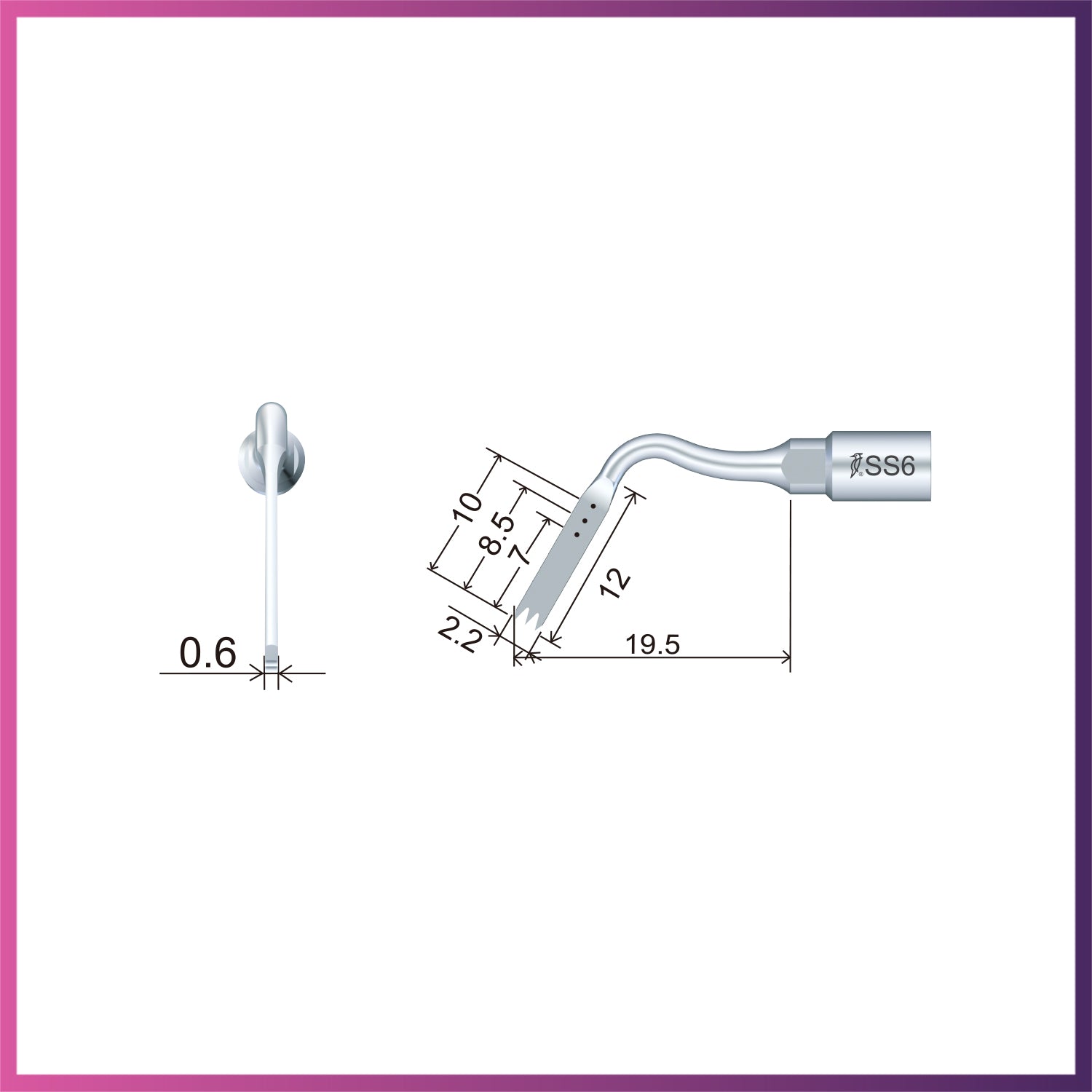 Woodpecker / DTE Surgery Tip - SS6
