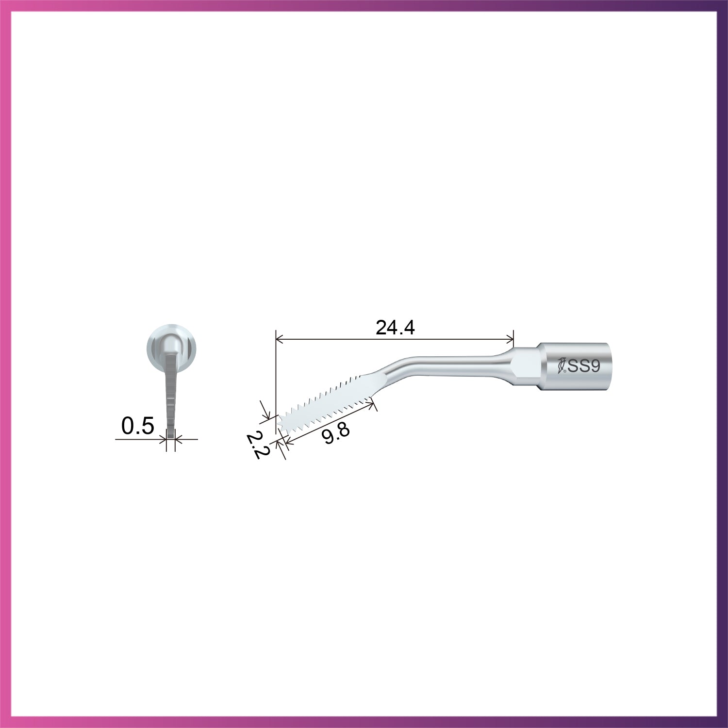 Woodpecker / DTE Surgery Tip - SS9