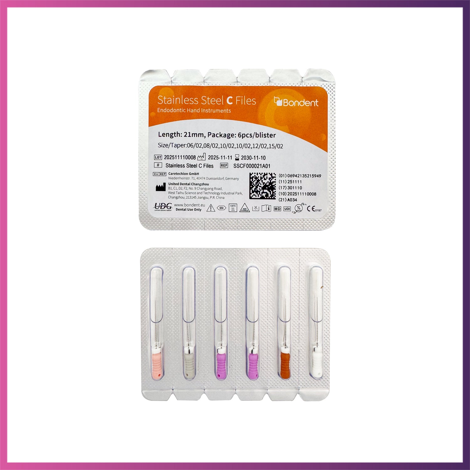 BonDent Stainless Steel C-Files