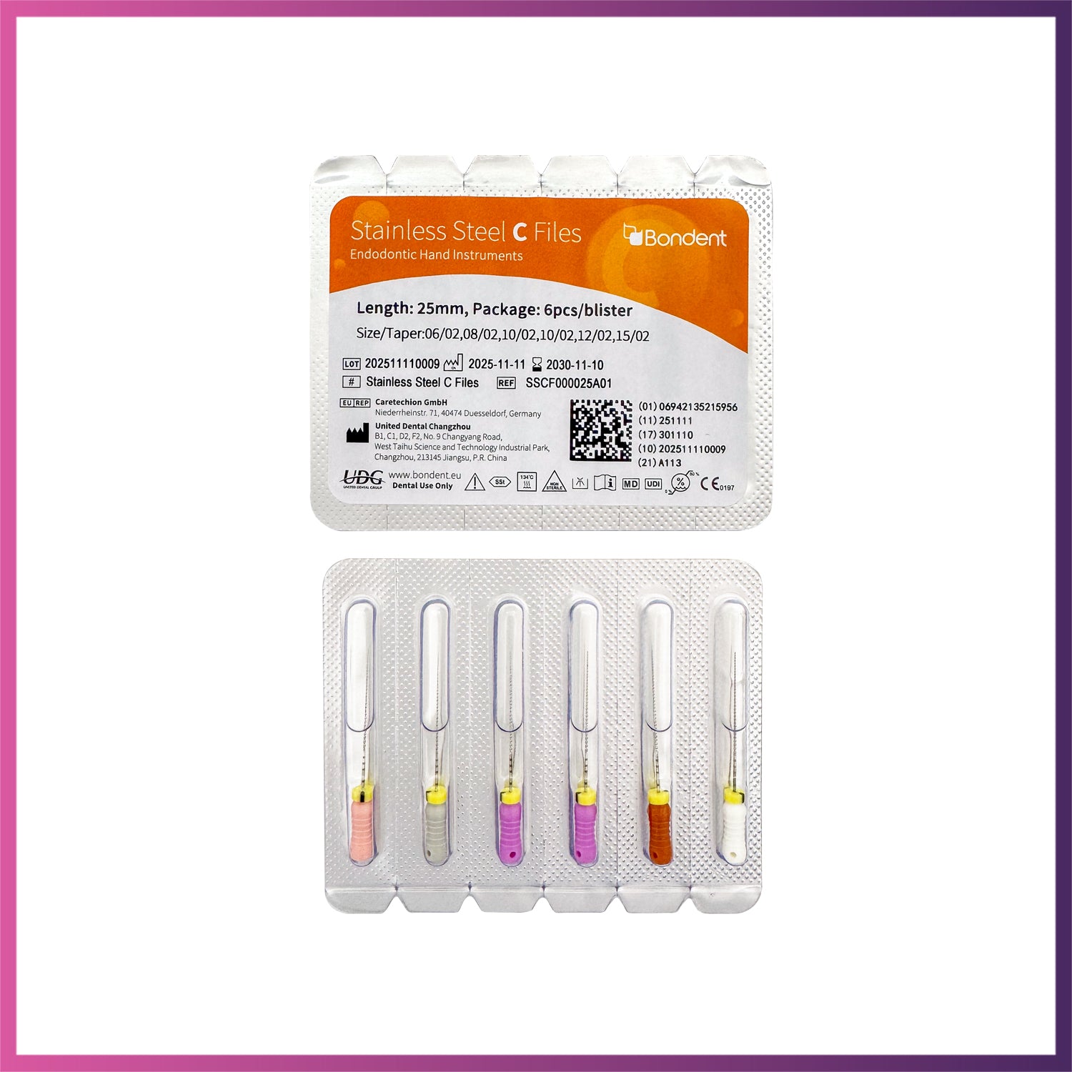 BonDent Stainless Steel C-Files