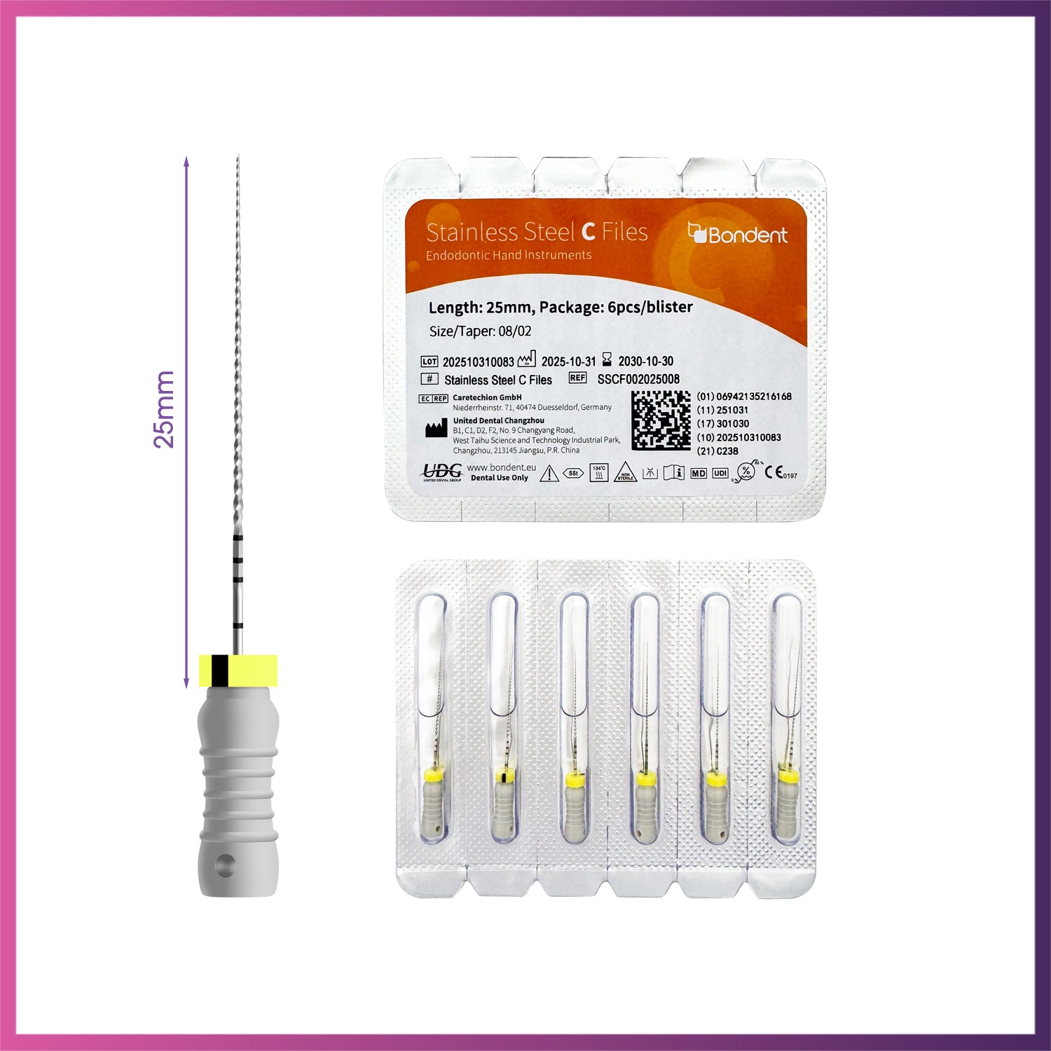 BonDent Stainless Steel C-Files
