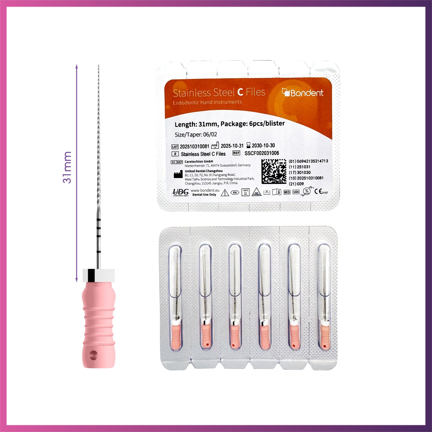BonDent Stainless Steel C-Files