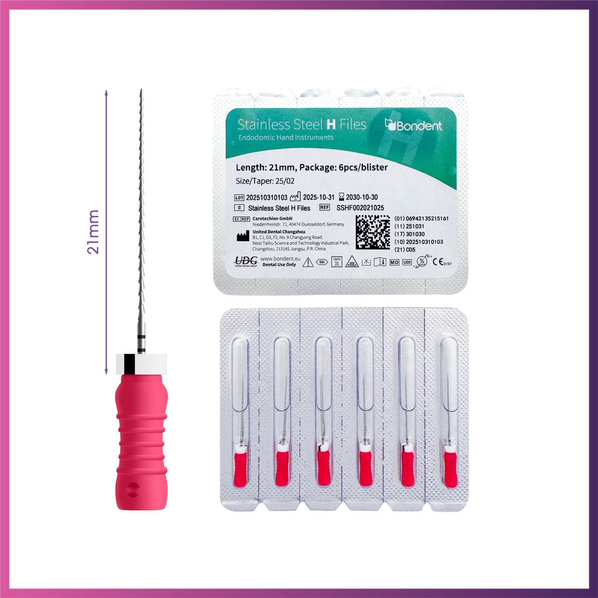 BonDent Stainless Steel H-Files