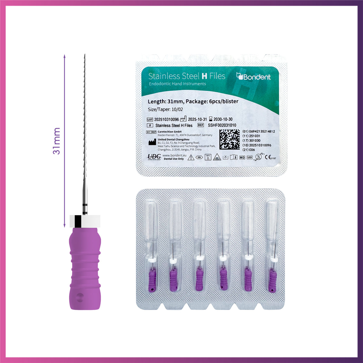 BonDent Stainless Steel H-Files