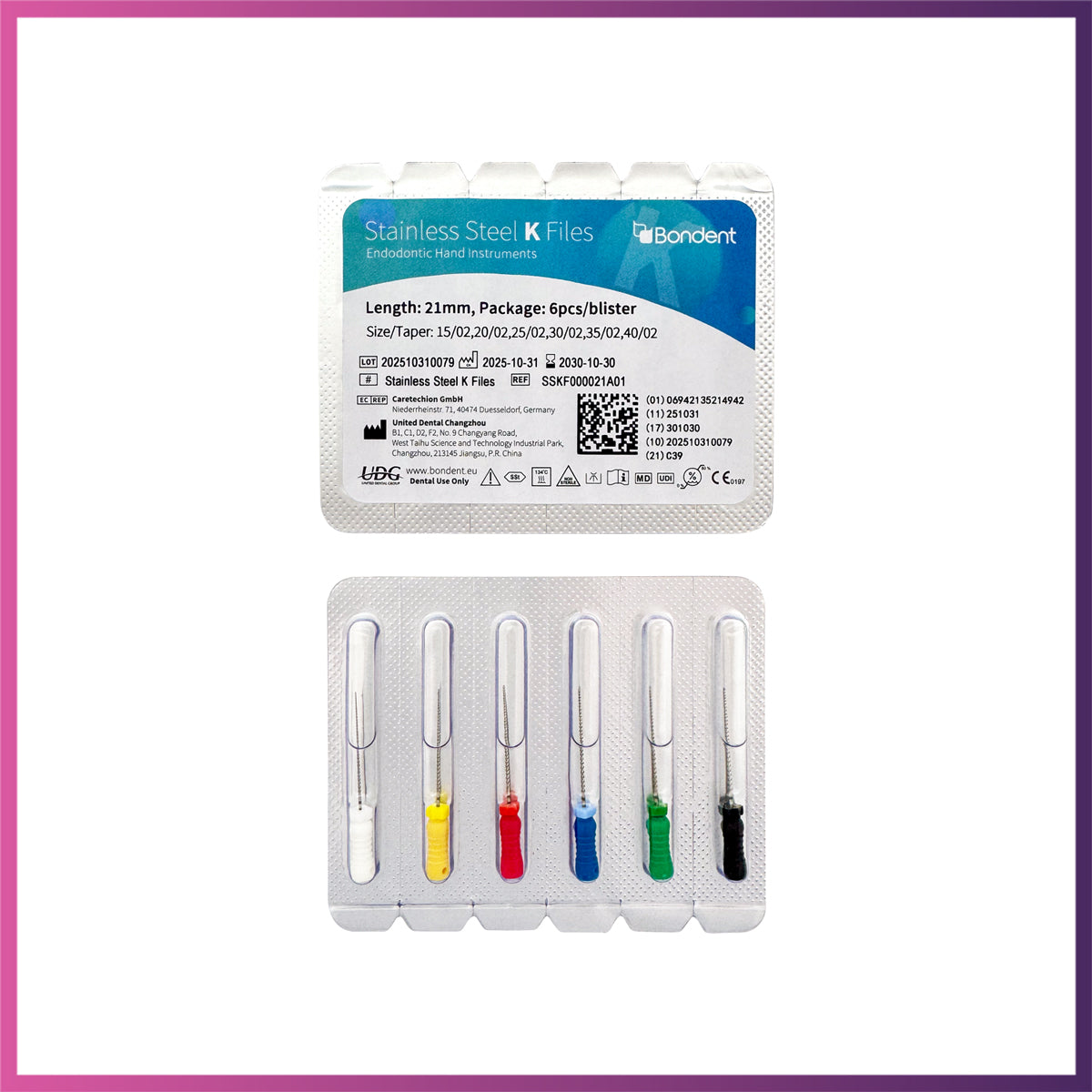 BonDent Stainless Steel K-Files