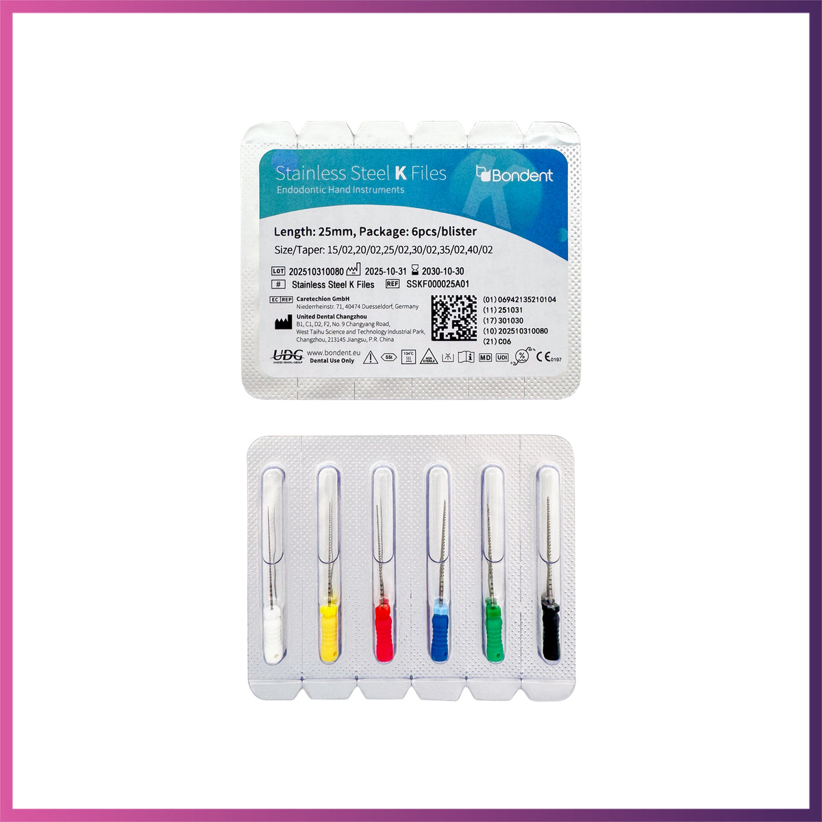 BonDent Stainless Steel K-Files