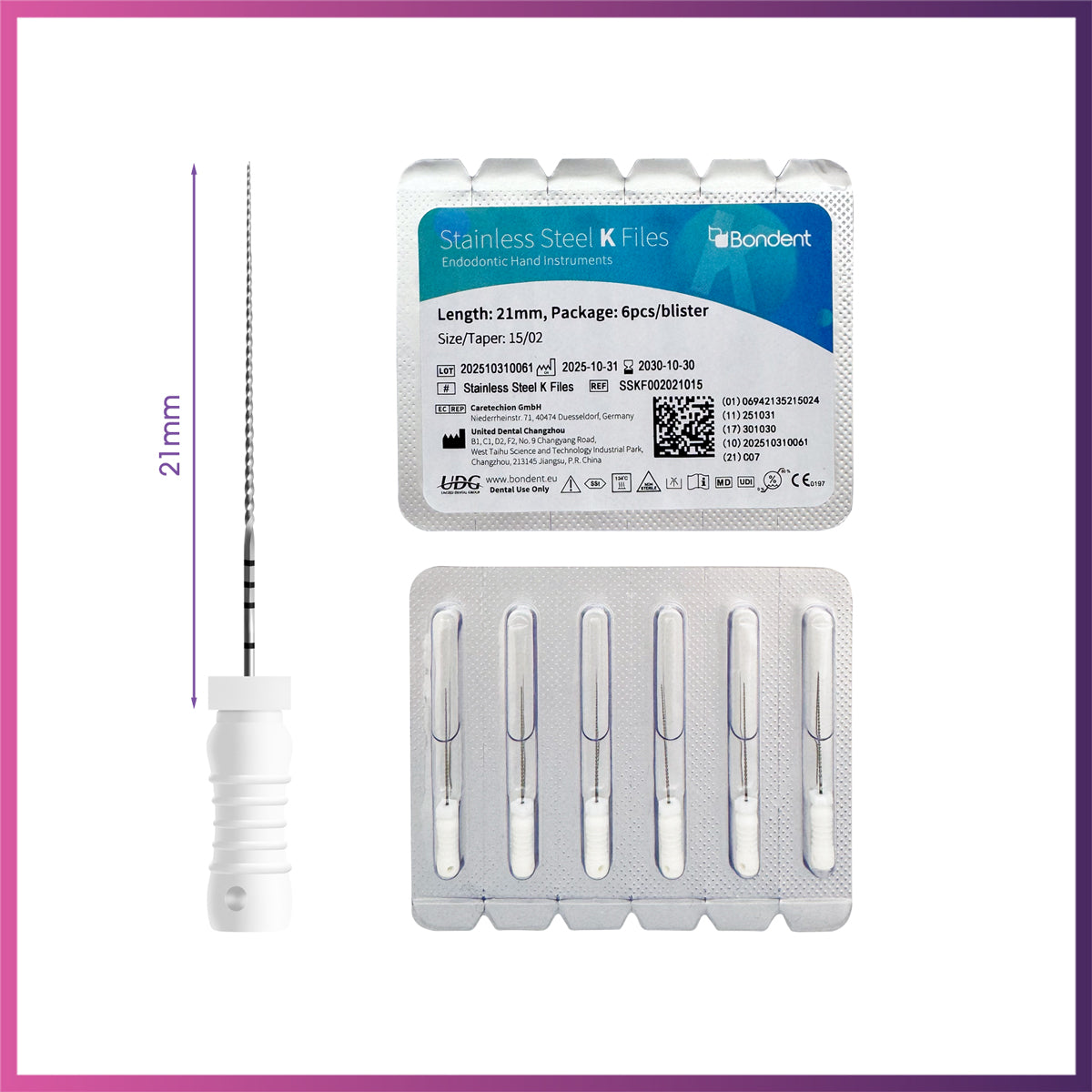 BonDent Stainless Steel K-Files