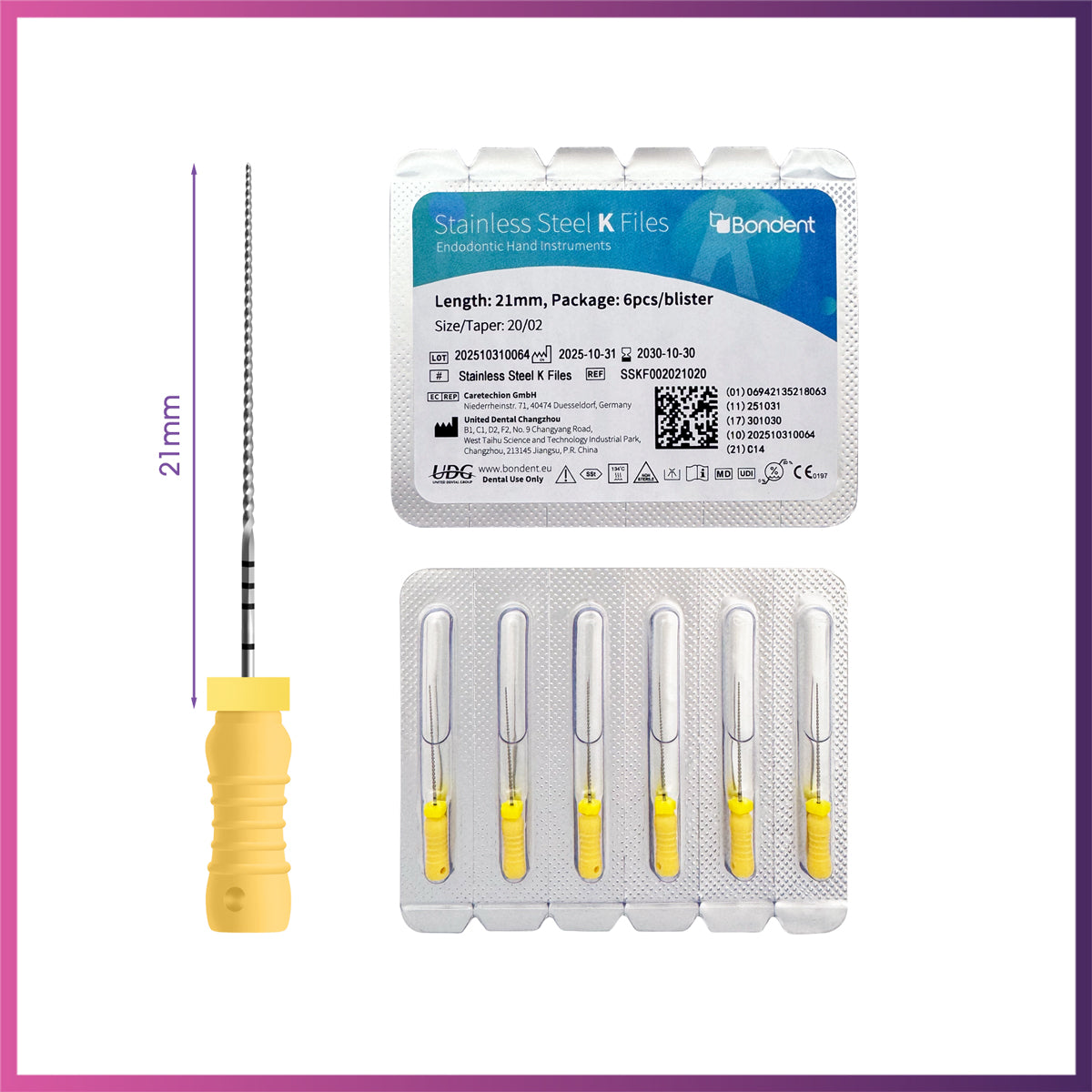 BonDent Stainless Steel K-Files