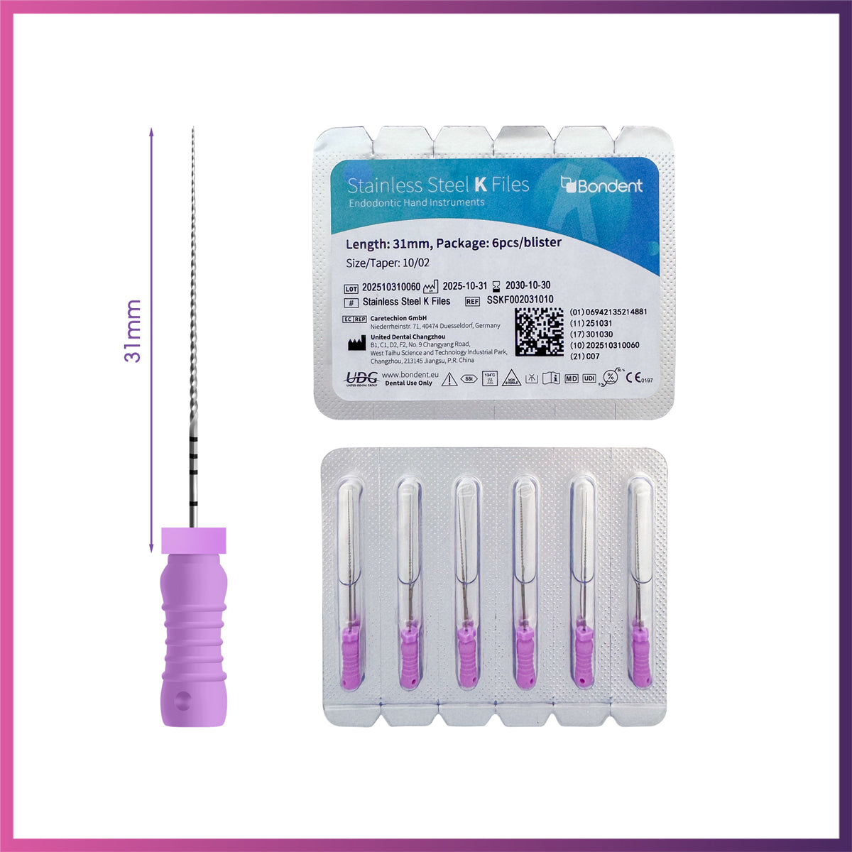 BonDent Stainless Steel K-Files