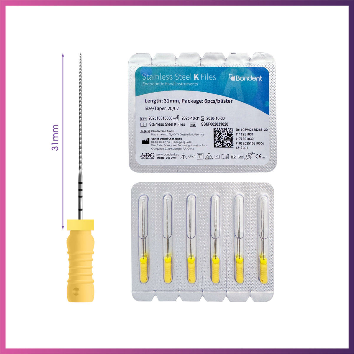 BonDent Stainless Steel K-Files