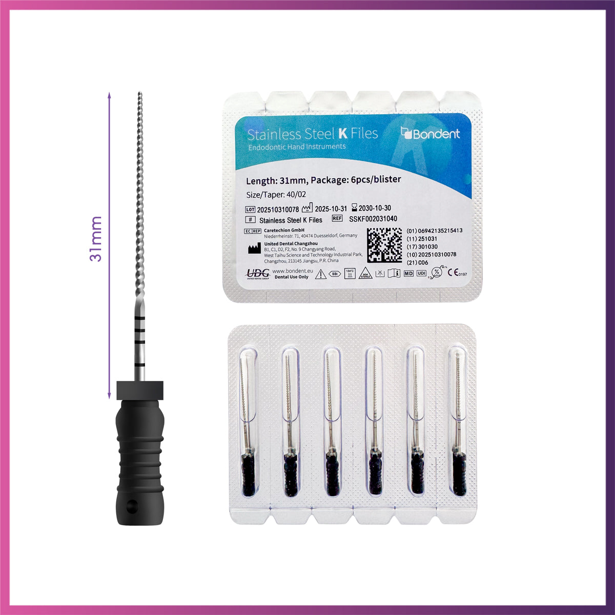 BonDent Stainless Steel K-Files