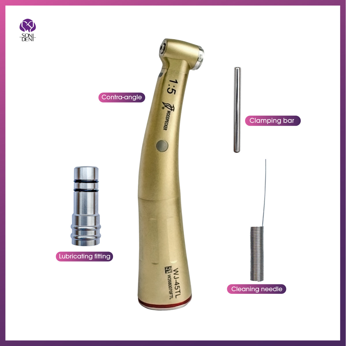Woodpecker / DTE 1:5 High Speed Handpiece (WJ-45TL)
