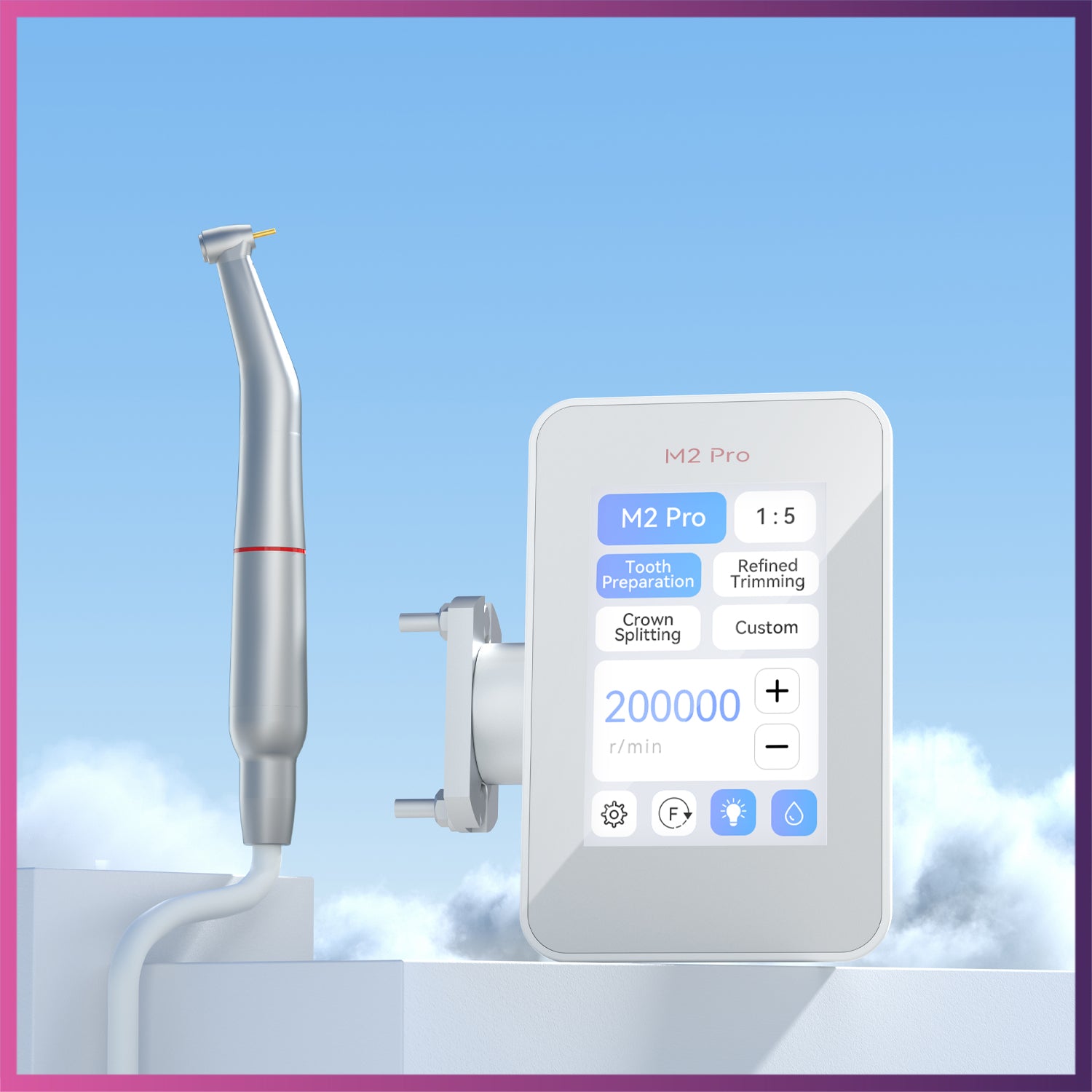 Woodpecker / DTE M2 Pro Dental Electric Motor + Handpiece