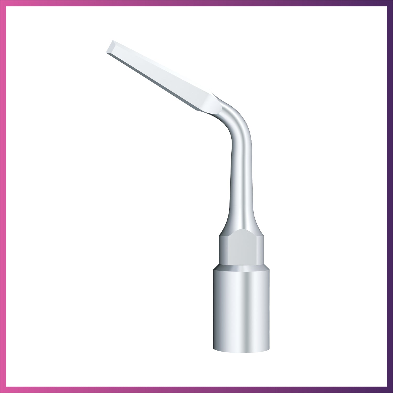Dental water syringe tip on a white background