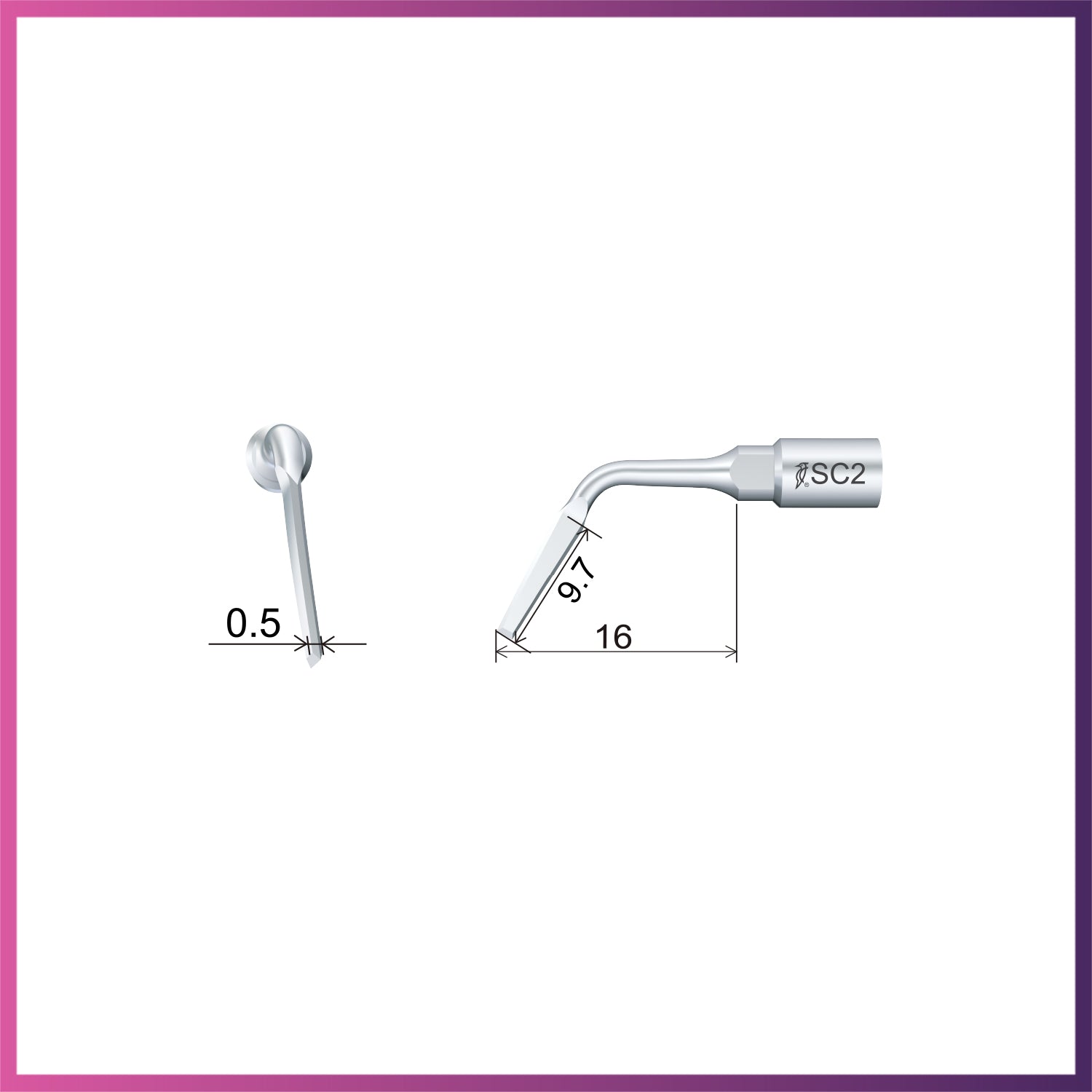 Woodpecker / DTE Surgery Tip - SC2