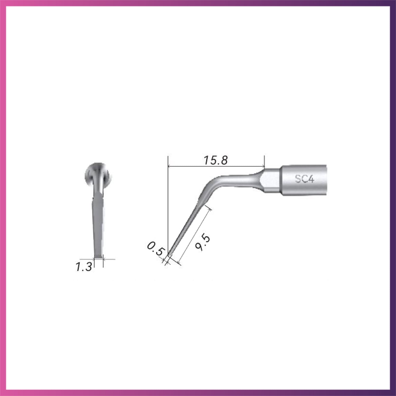 Woodpecker / DTE Surgery Tip - SC4