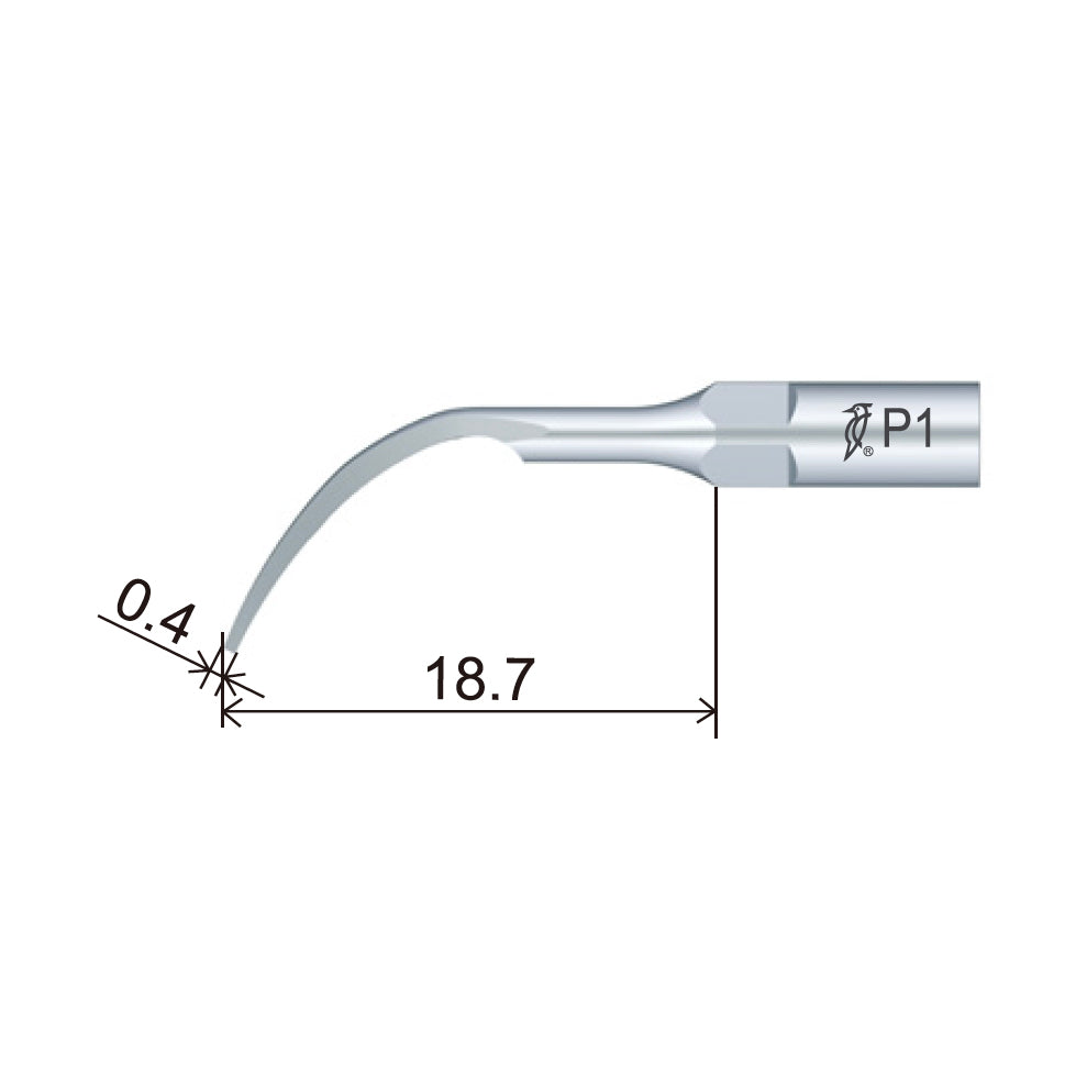 Woodpecker / DTE Ultrasonic Scaler Tip - P1 (5 per pack)