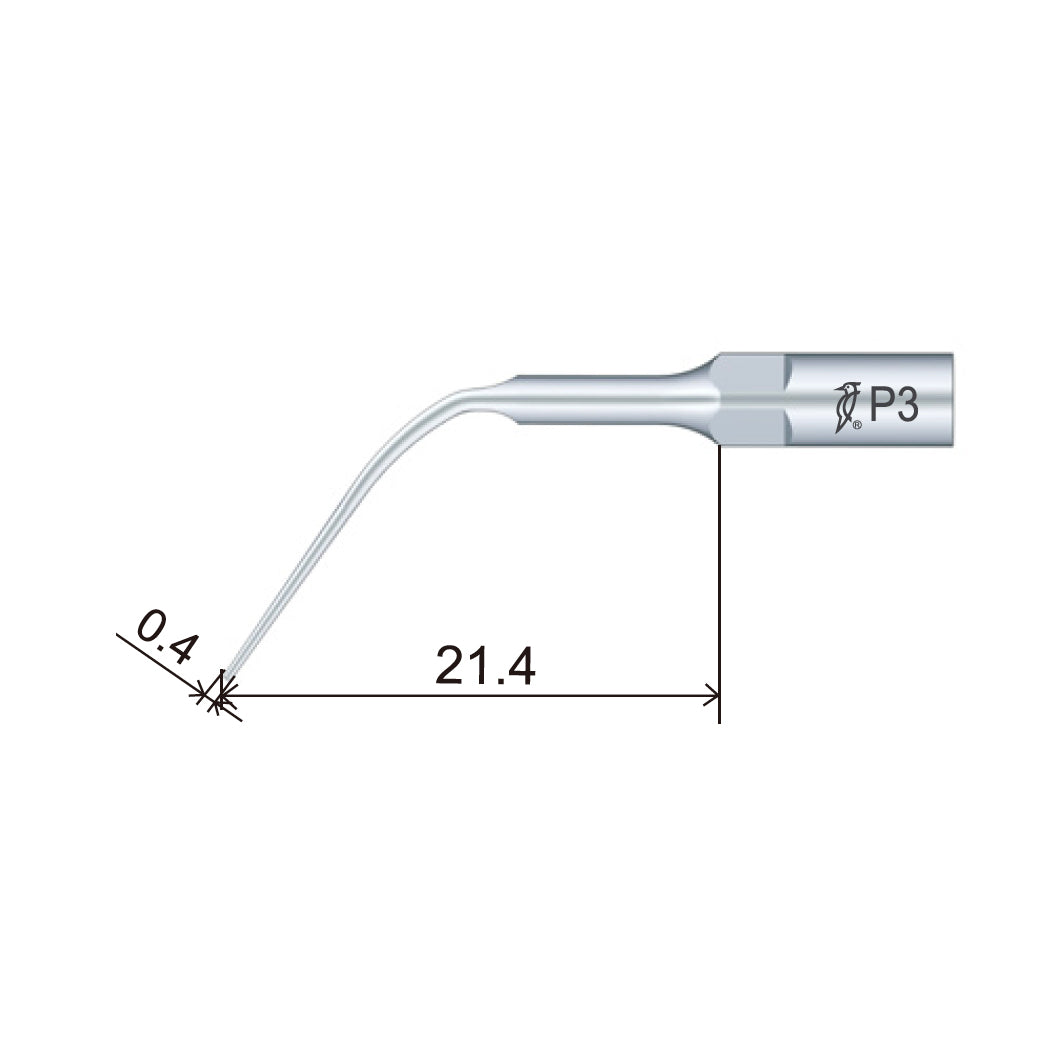 Punta para raspador ultrasónico Woodpecker/DTE - P3 (paquete de 5)